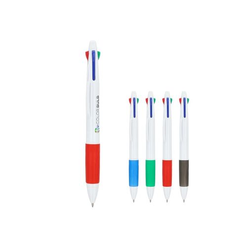 Stylo 4 couleurs avec grip - 1