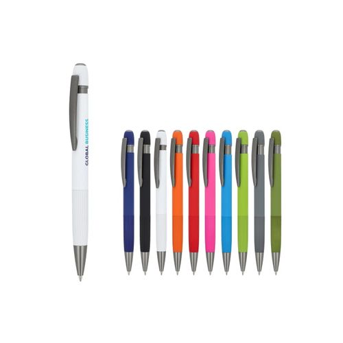 Stylo à bille en aluminium Toulouse Softtouch - 1