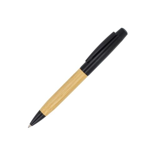 Penna a sfera in metallo con bambù in tubetto