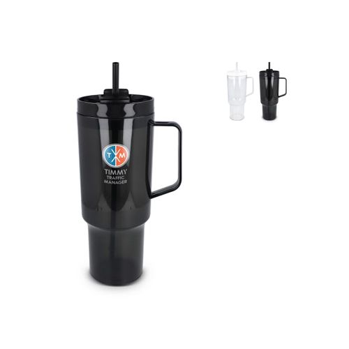 Tasse Miami avec anse transparente 1,2 L R-PET - 1