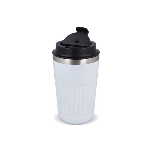 Thermos à café à emporter en acier inoxydable recyclé, 400 ml - 8