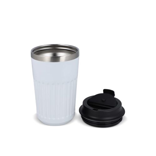 Thermos à café à emporter en acier inoxydable recyclé, 400 ml - 5