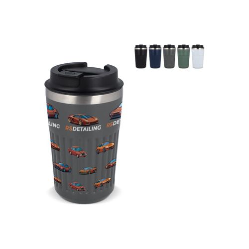 Thermos à café à emporter en acier inoxydable recyclé, 400 ml - 1