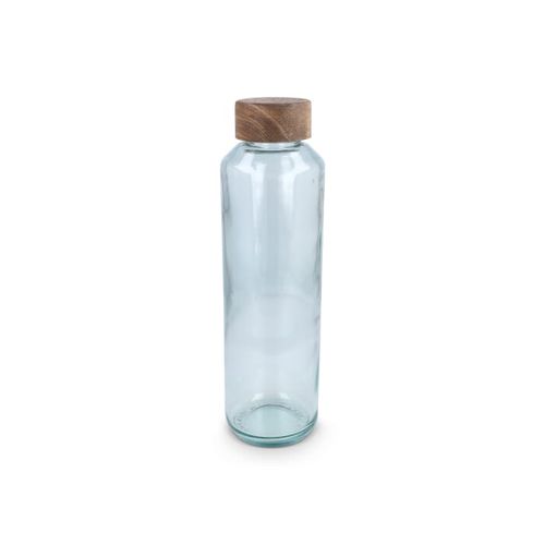 Bouteille d'eau en verre recyclé InSideOut ReuuZ avec bouchon en bois 650 ml - 2