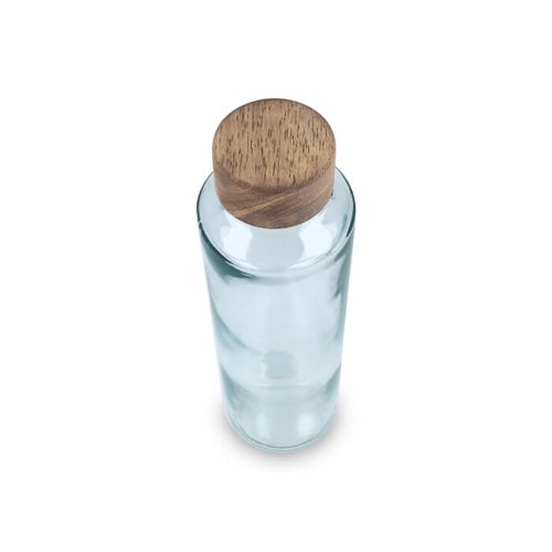 Bouteille d'eau en verre recyclé InSideOut ReuuZ avec bouchon en bois 650 ml - 5