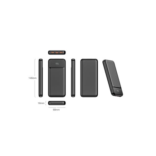 Powerbank Nolu avec écran LED 10 000 mAh