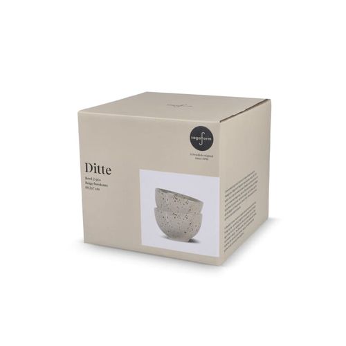 Sagaform Ditte Ensemble de bols en céramique 12 cm - 6