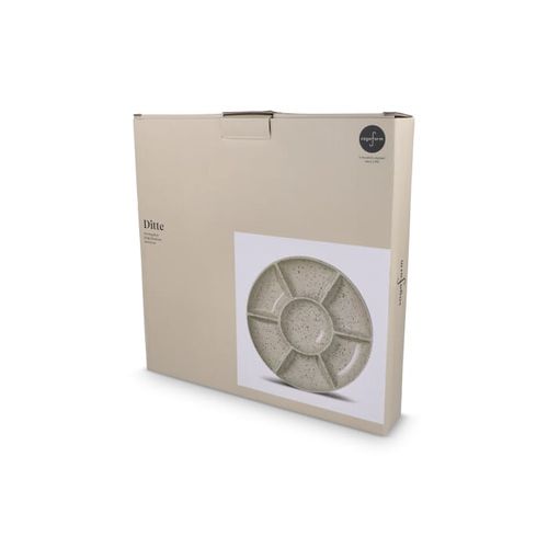 Assiette ronde en céramique Sagaform Ditte 26 cm - 6