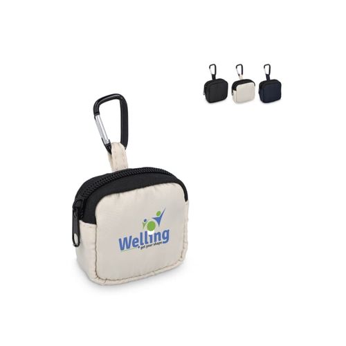 Pochette en nylon pour écouteurs 6,5 x 6 cm - 1