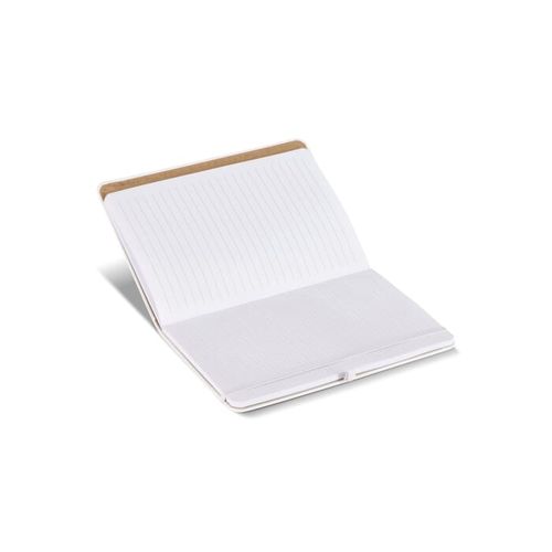 Carnet Olmo à couverture rigide en PU A5 avec notes autocollantes - 3