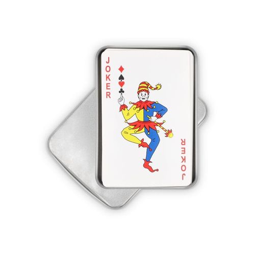 Jeu de cartes dans une boîte en fer-blanc - 4