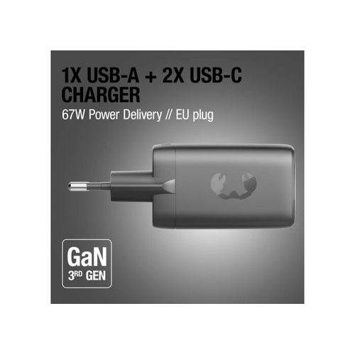 Fresh 'n Rebel chargeur rapide pour ordinateur portable 67 W GaN USB-C et USB-A - 13
