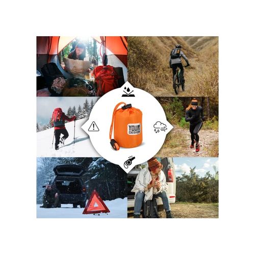 Poncho thermique 2-en-1 pour la survie en plein air - 6