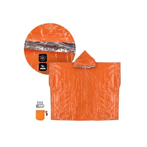 Poncho thermique 2-en-1 pour la survie en plein air - 5