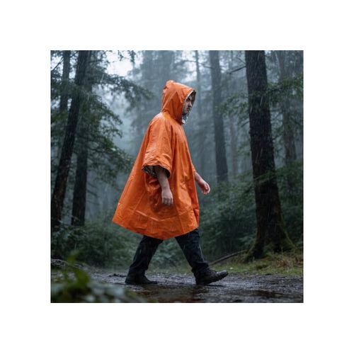 Poncho thermique 2-en-1 pour la survie en plein air - 3