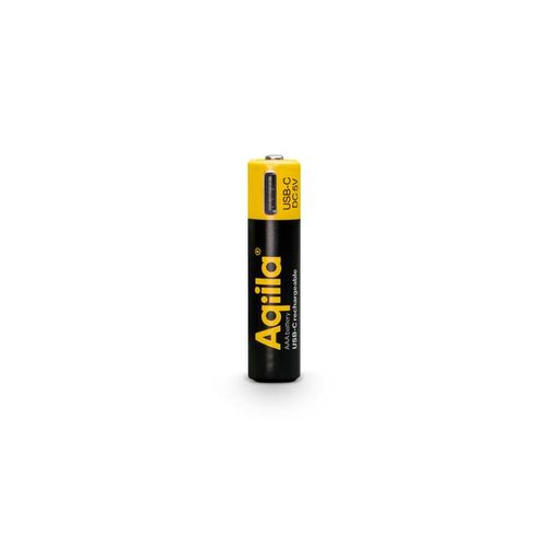 Piles rechargeables Aqiila AAA USB-C 600 mAh, lot de 4 - 8