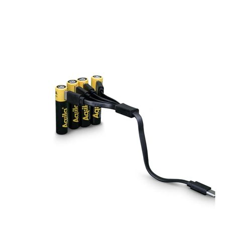 Piles rechargeables Aqiila AAA USB-C 600 mAh, lot de 4 - 5