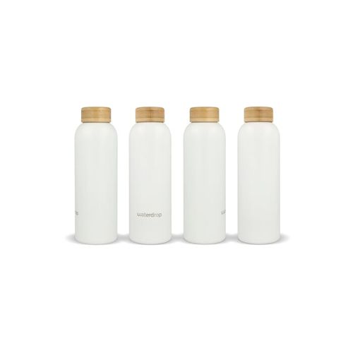Bouteille en acier inoxydable Waterdrop avec bouchon en bambou 600 ml - 6