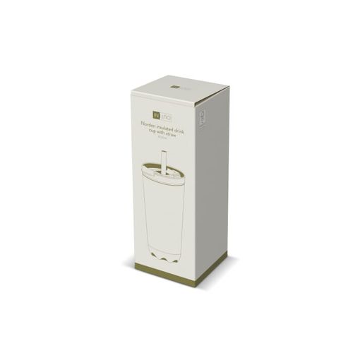 Gobelet Norden InSideOut en acier inoxydable à double paroi avec paille, 600 ml - 4