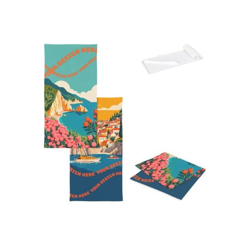 Serviette éponge R-PET 50x100 cm (300 g/m²) sublimation - 1