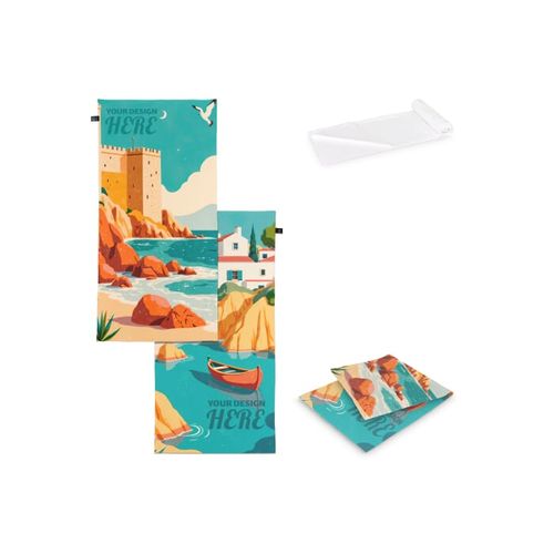 Serviette éponge R-PET 70x140 cm (300 g/m²) sublimation - 1