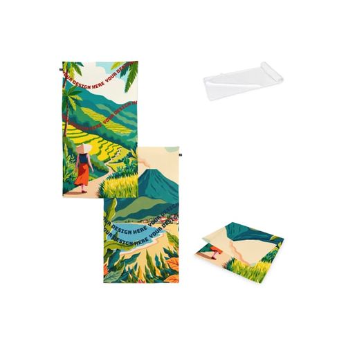Serviette éponge R-PET 100x180 cm (300 g/m²) sublimation - 1