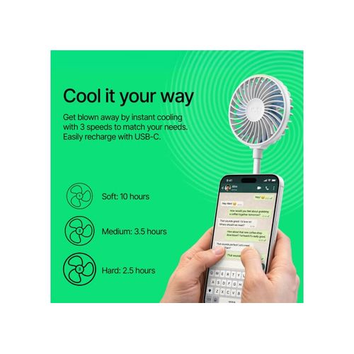 Fresh 'n Rebel Ventilateur Magnétique Sans Fil avec Support pour Téléphone - 7
