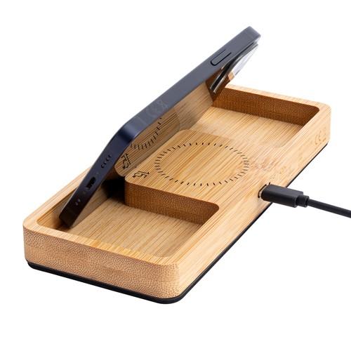Organisateur de bureau avec chargeur sans fil REEVES-BAMBOOCHARGE - 6