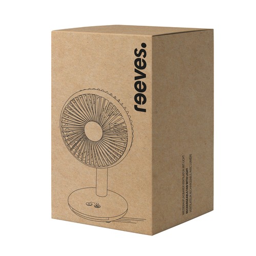 Ventilateur rechargeable avec lumière REEVES-DESKSTREAM - 5