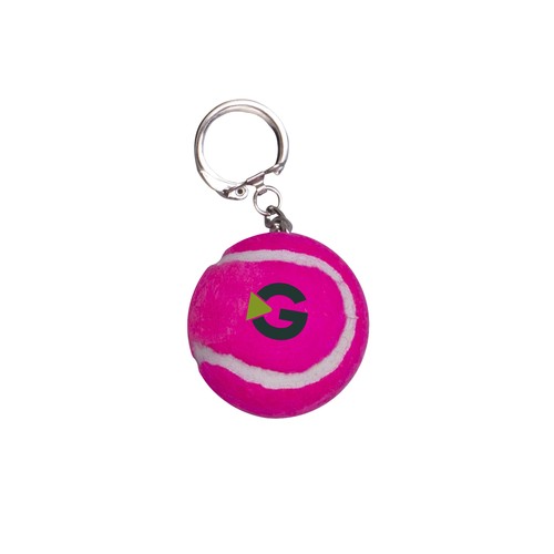 Tennis ball keychain coloured