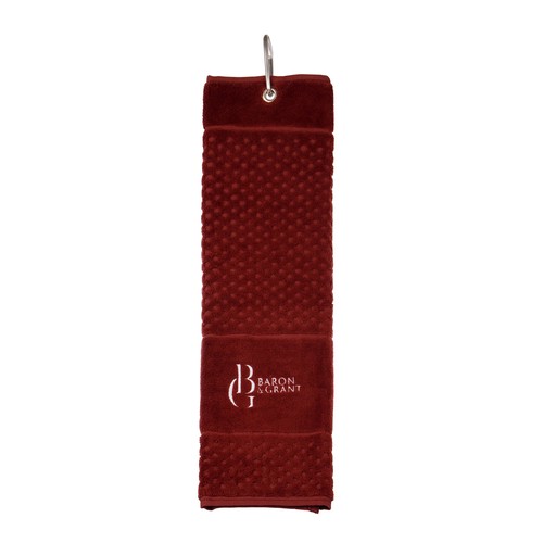 Golfhanddoek luxe, objet publicitaire personnalisé avec votre logo.