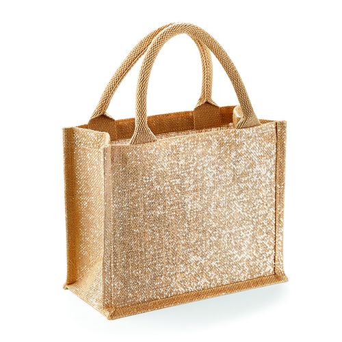 Shimmer Jute Mini Gift Bag, Westford Mill, SquareNuts - Mataro Advice srl