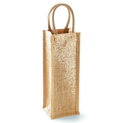 Shimmer Jute Bottle Bag, Westford Mill, SquareNuts - Mataro Advice srl