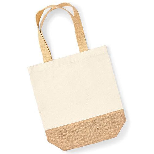 Jute Base Canvas Shopper, Westford Mill, SquareNuts - Mataro Advice srl