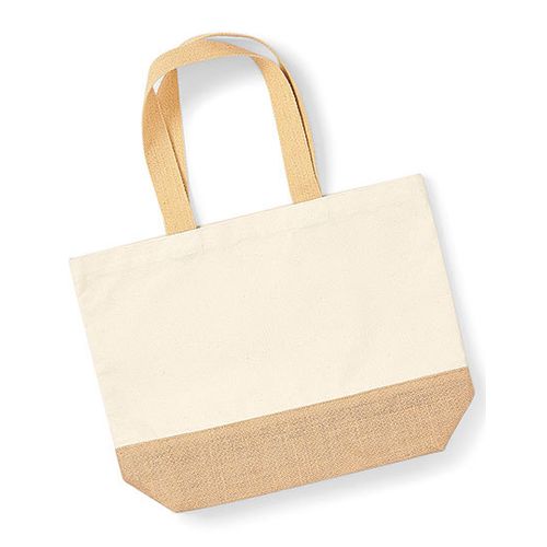 Jute Base Canvas Bag, Westford Mill, SquareNuts - Mataro Advice srl