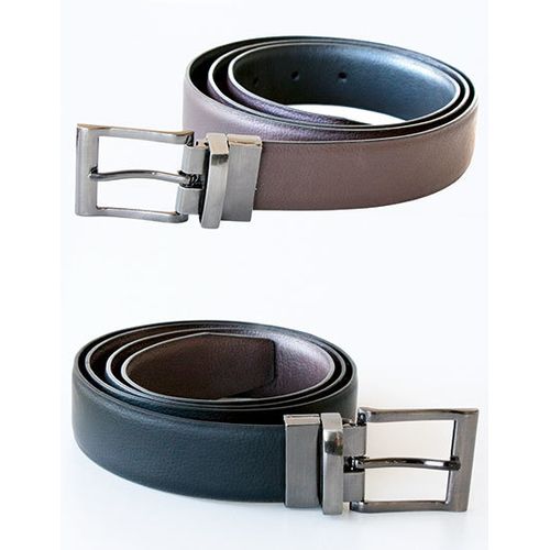 Elegant Two-Color Reversible Belt Schaffhausen, Korntex, SquareNuts - Mataro Advice srl