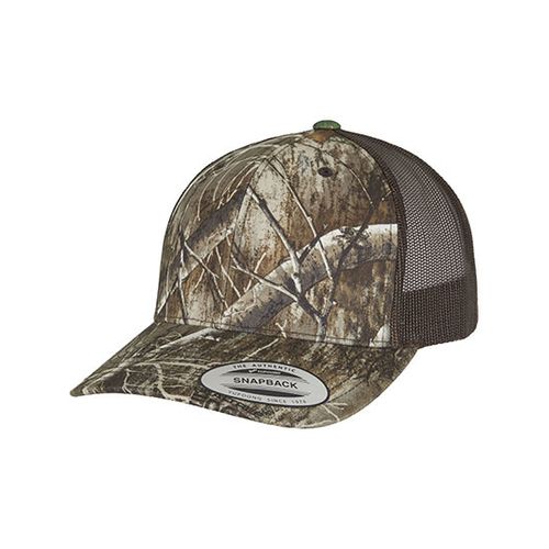 YP Classics Realtree Camo Retro Trucker Cap, Flexfit, SquareNuts - Mataro Advice srl