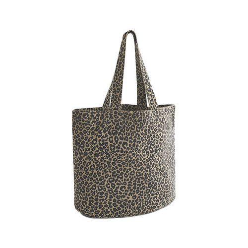 Leopard Print Canvas Shopper, Westford Mill, SquareNuts - Mataro Advice srl