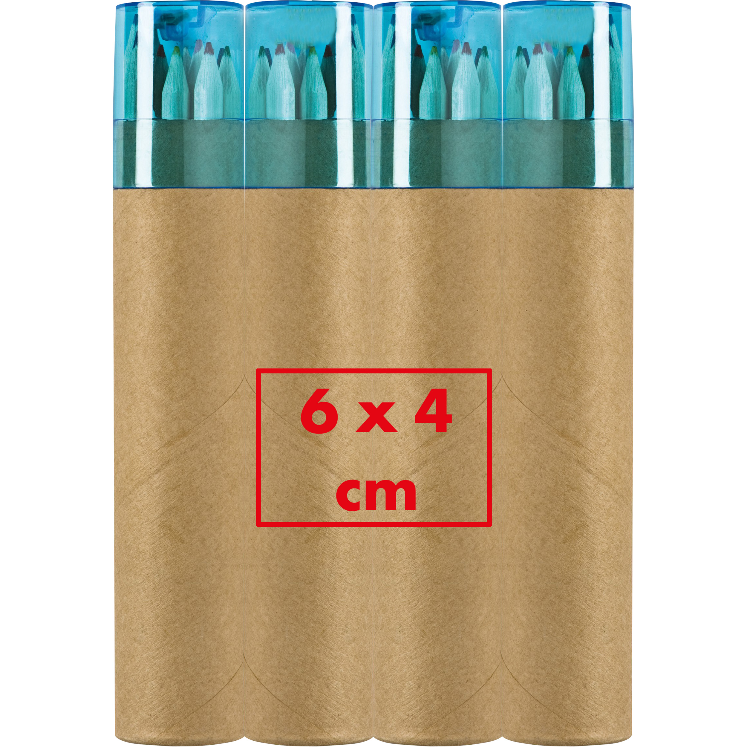 12 crayons de couleurs avec taille-crayon MIA - 4
