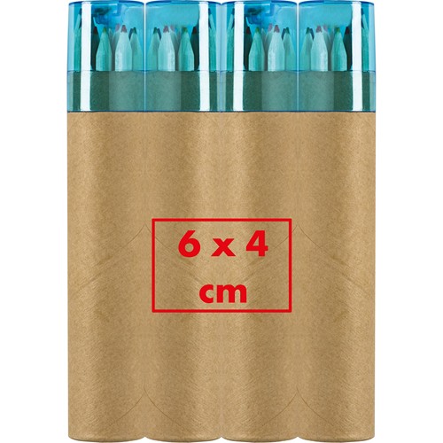 12 crayons de couleurs avec taille-crayon MIA - 4