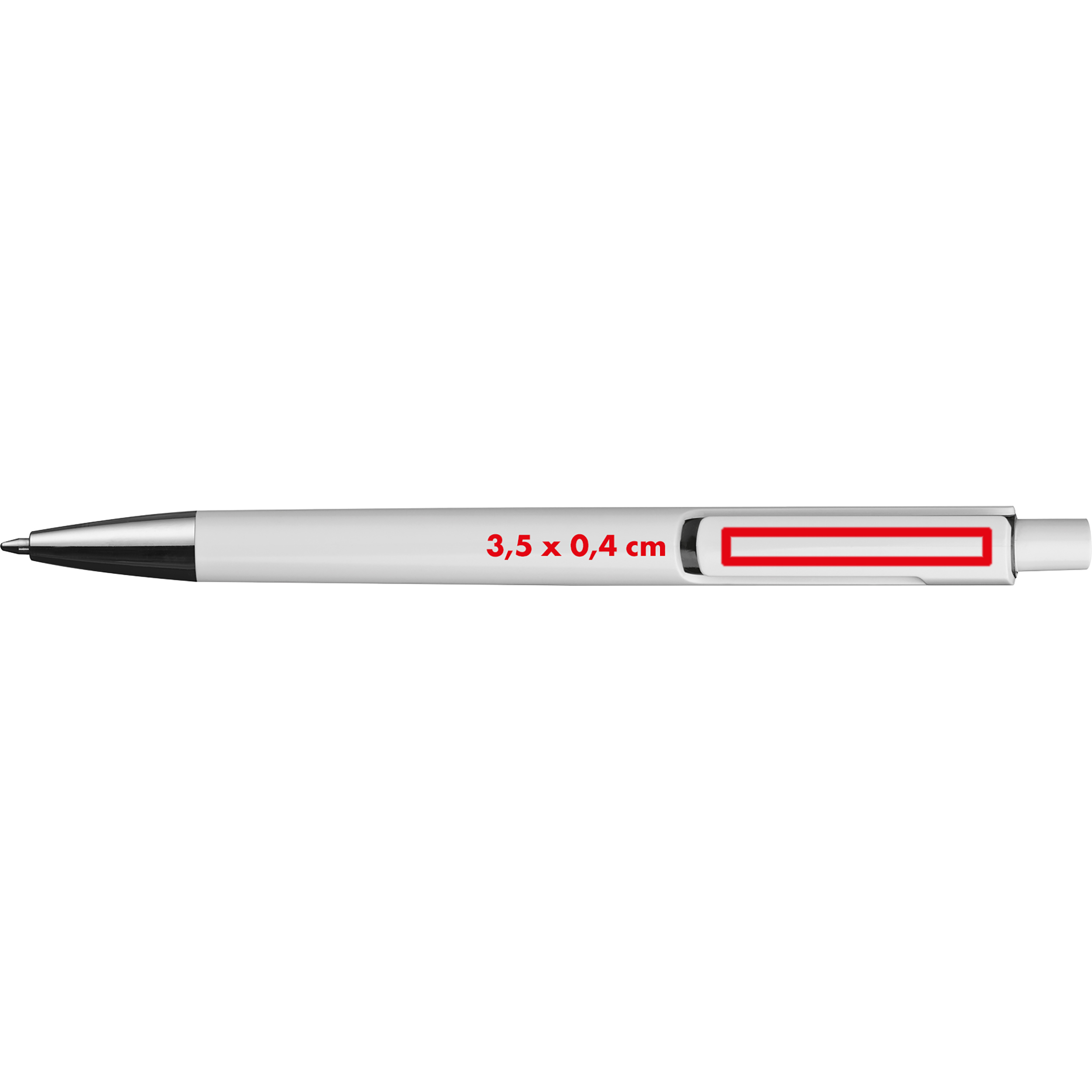 Stylo bille blanc avec applications colorées DEAN - 5