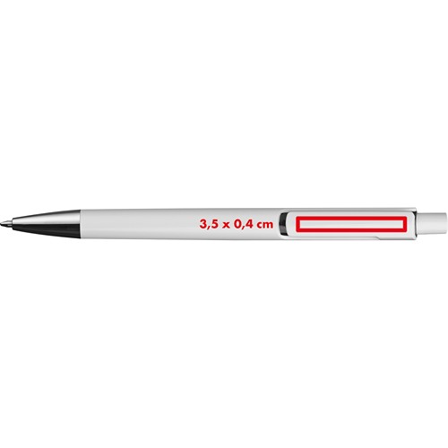 Stylo bille blanc avec applications colorées DEAN - 5