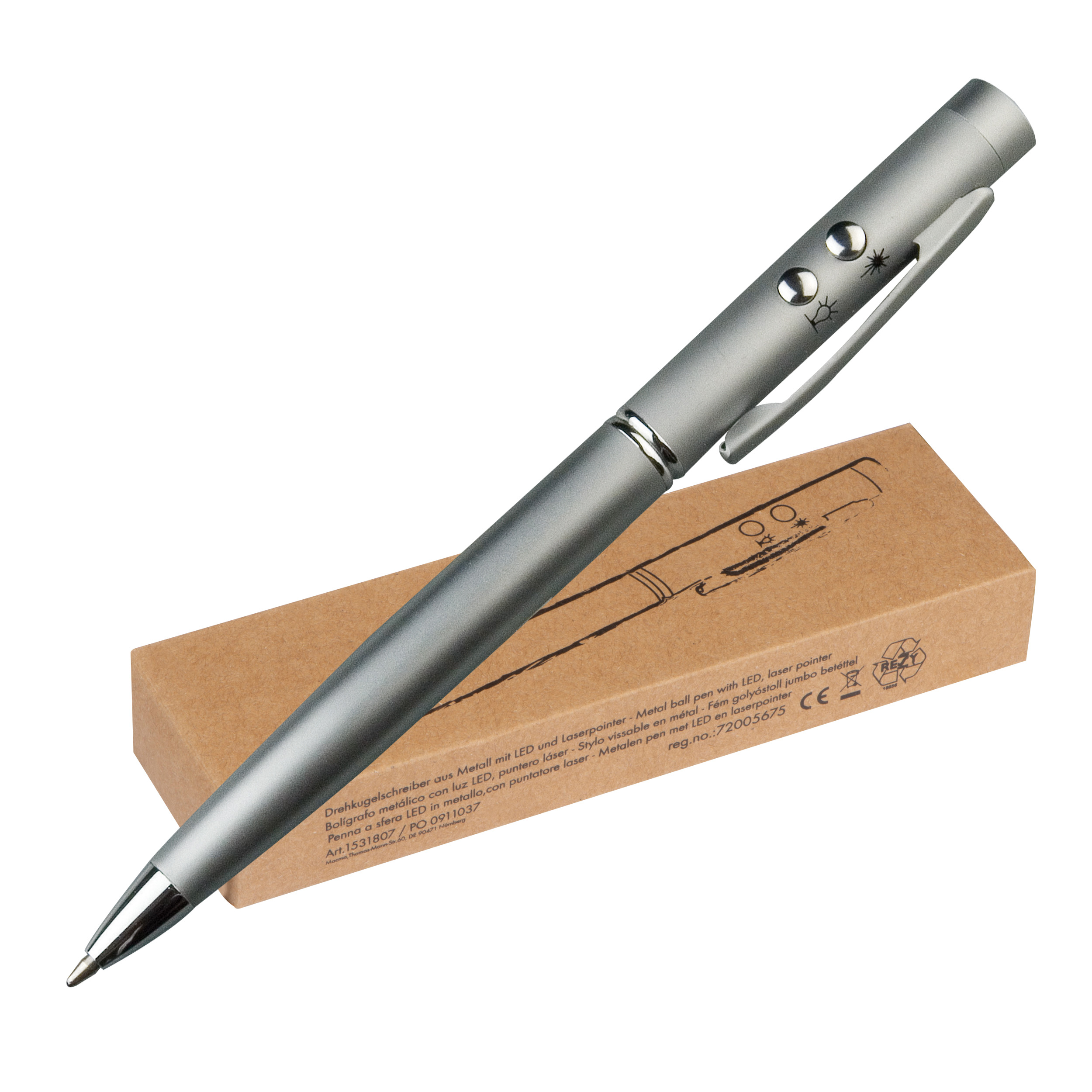 Laserpointer + LED avec stylo ELSIE - 1