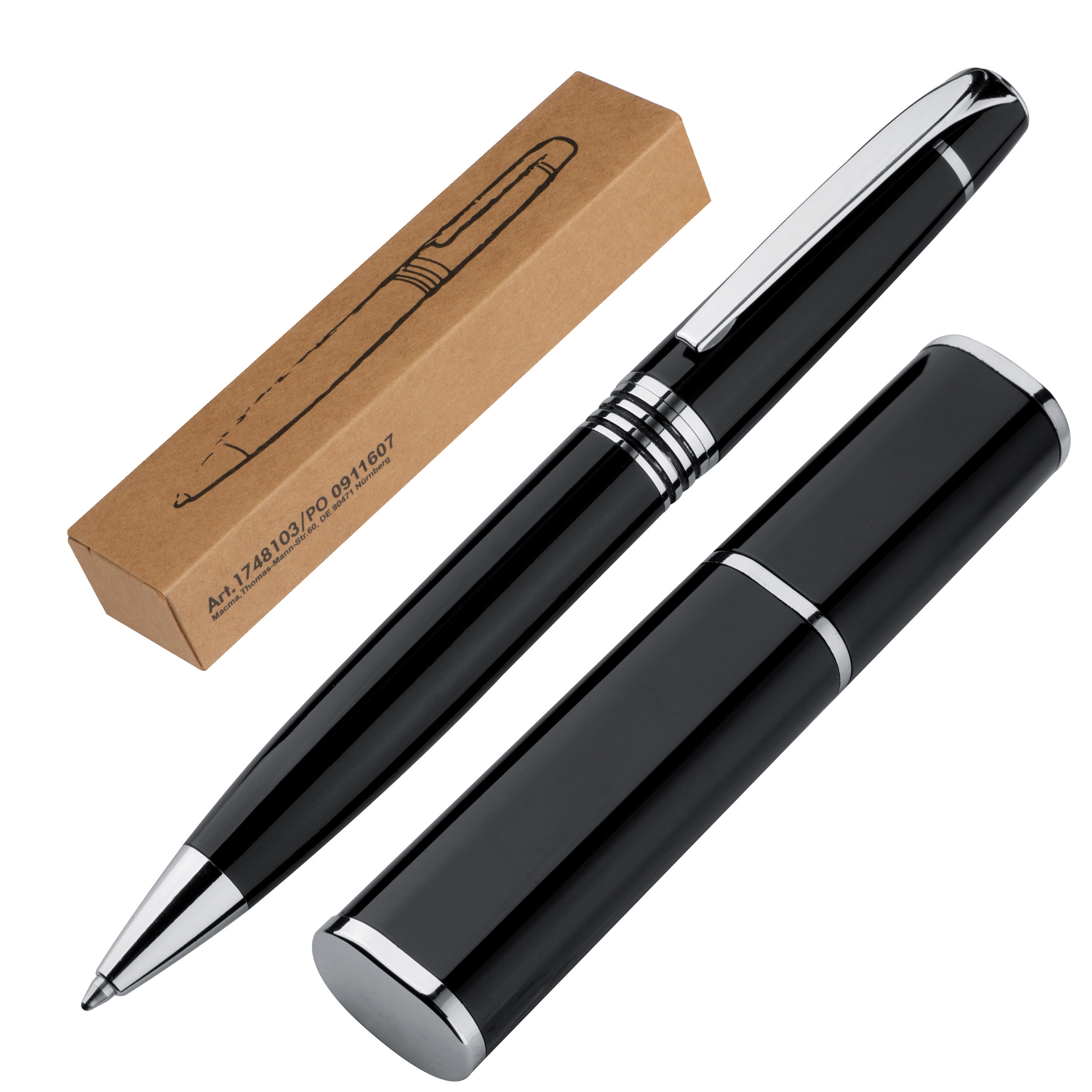 Noble stylo à bille twist en métal EVA - 1