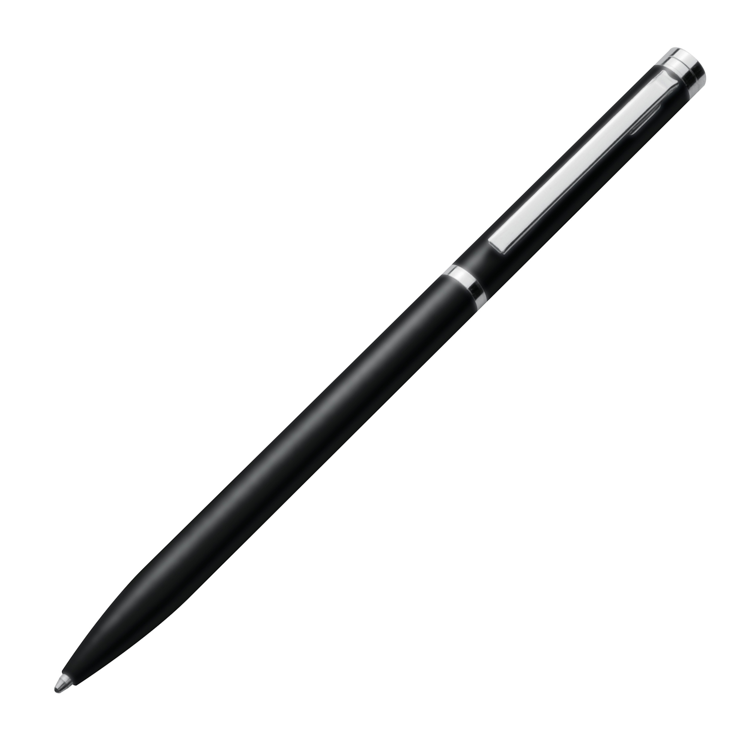Elégant stylo bille twist slim chromé CRYSTAL - 1