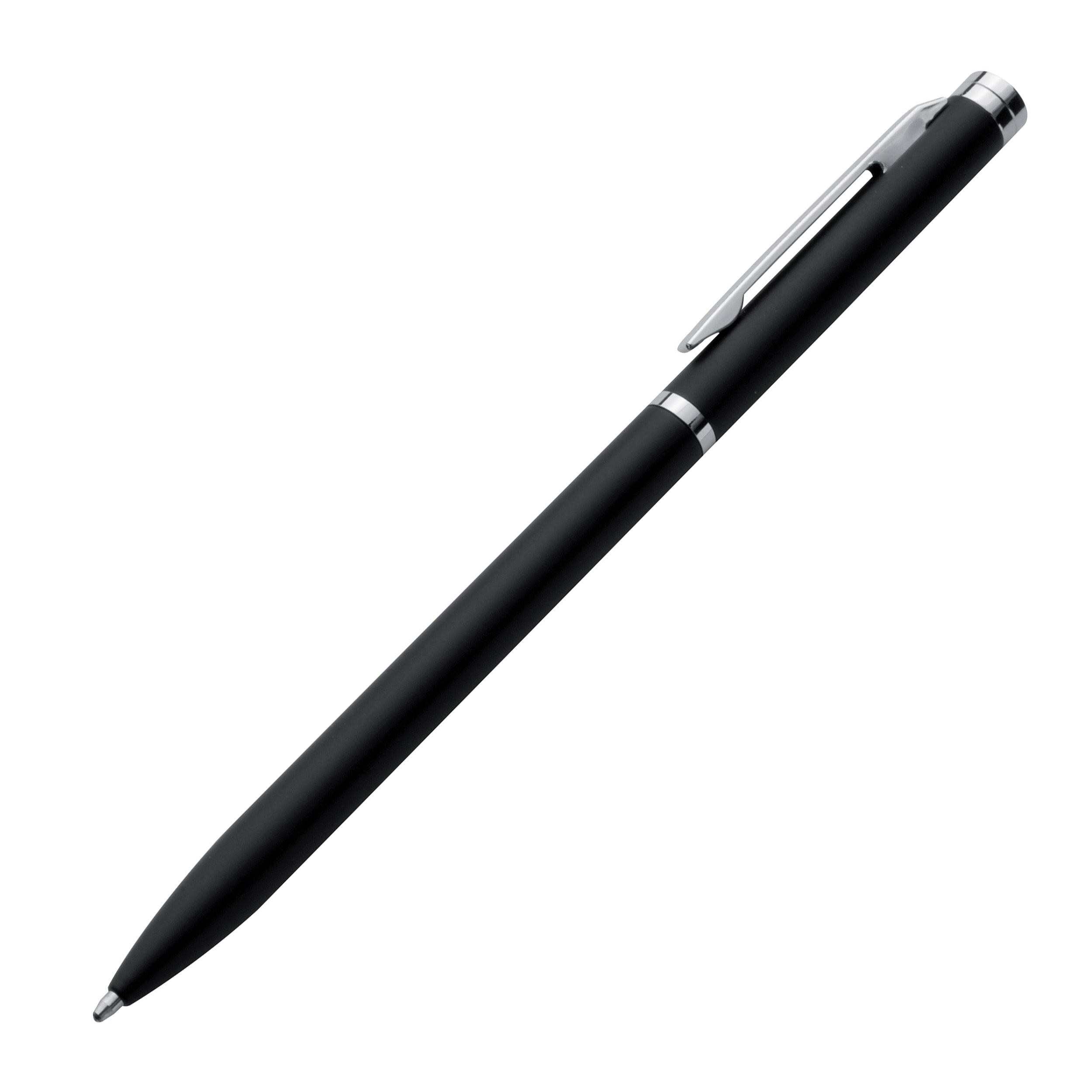 Elégant stylo bille twist slim chromé CRYSTAL - 3
