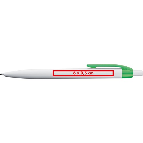 Stylo bille plastique avec clip de couleur BERTA - 5