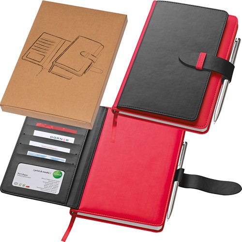 Carnet A5 avec fonction porte-cartes MARTIN - 1