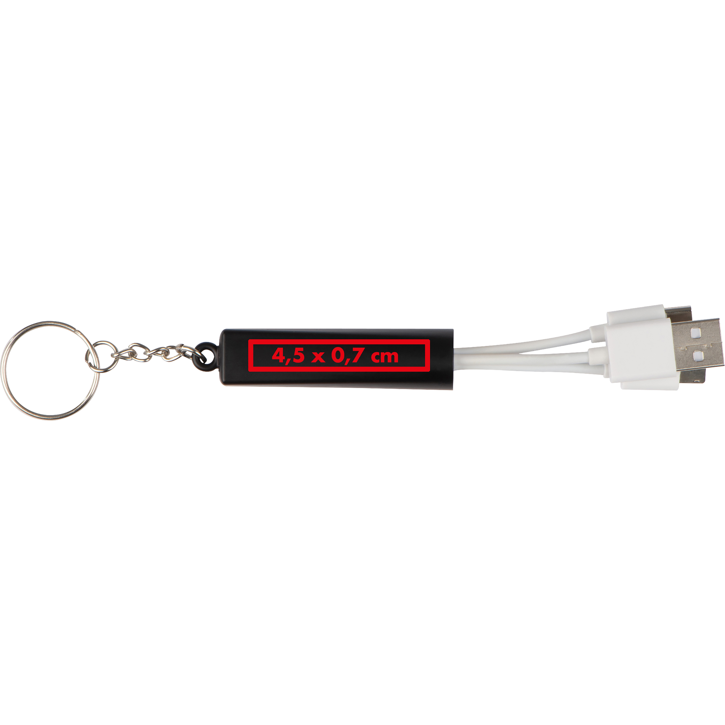Porte-clés avec câble de recharge LED LANA - 2