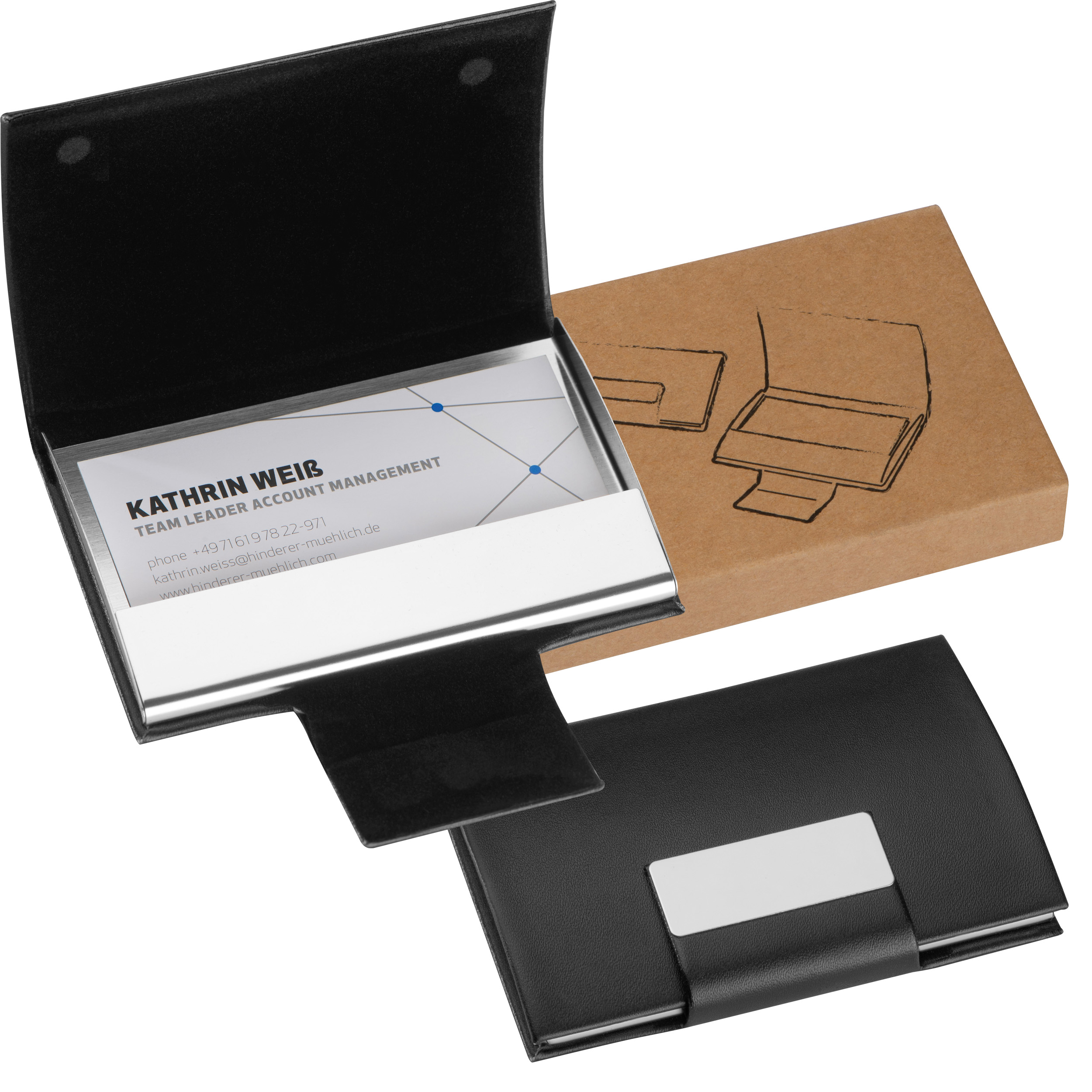 Etui porte cartes en similicuir PHILIPP - 1